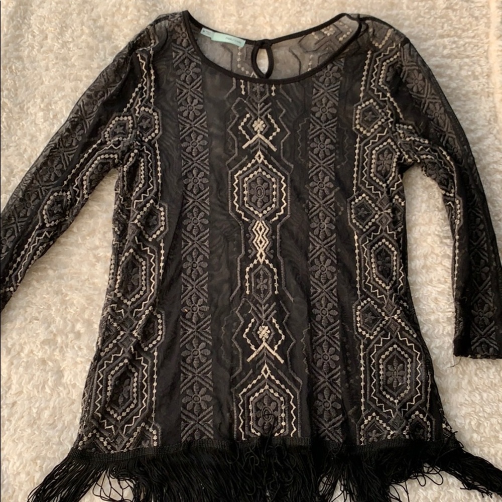 Aztec print blouse